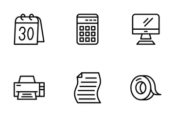 Office Supplies Icon Pack