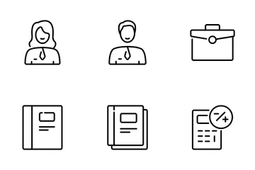 Office Supplies Solid V.2 Icon Pack