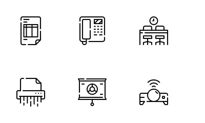 Office Work Icon Pack