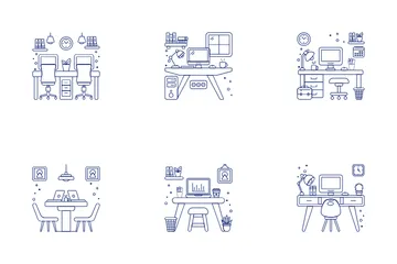 Office Workplace Icon Pack