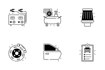 Officina automobilistica Icon Pack