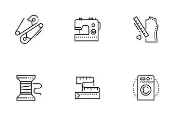 Oficina de costura Pacote de Ícones