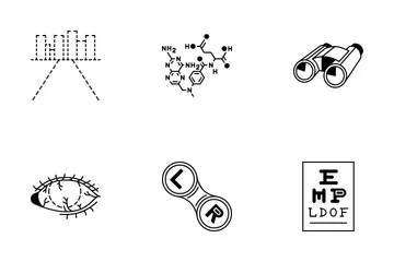 Oftalmología Paquete de Iconos