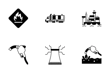 Oil And Gas Industry Icon Pack