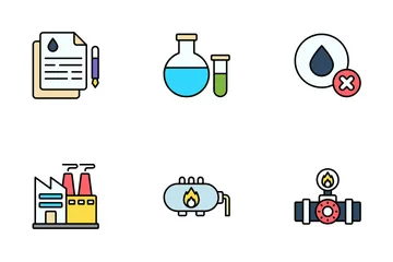 Oil And Gas Industry Icon Pack