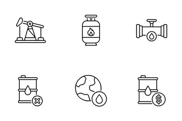 Oil And Gas Industry Icon Pack