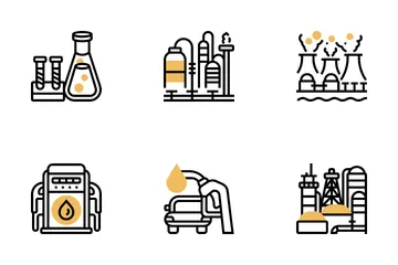 Oil And Gas Industry Icon Pack