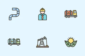 Oil And Gas Industry Icon Pack