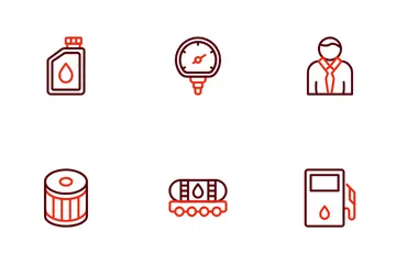 Oil And Gas Industry Icon Pack