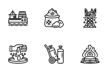 Oil And Gas Industry Icon Pack