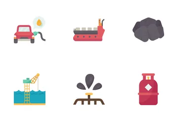 Oil And Gas Industry Icon Pack