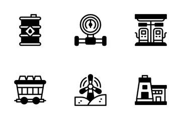 Oil And Gas Industry Icon Pack