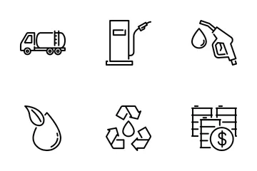 Oil And Petroleum Industry Icon Pack