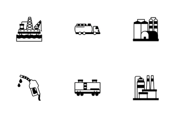 Oil And Petroleum Industry Icon Pack