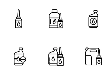 Oil Bottle Icon Pack