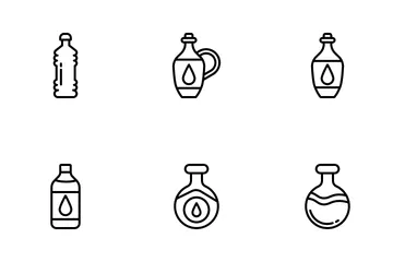 Oil Bottle Icon Pack