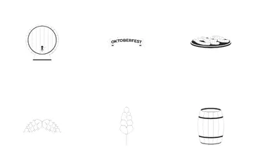 Oktoberfest Traditional Symbols Icon Pack