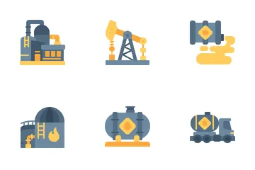 Öl und Gas Symbolpack