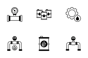 Öl-und Gasindustrie Symbolpack