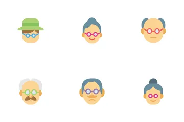 Old Man And Woman Icon Pack