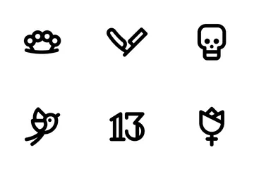 Old School Tattoo Icon Pack