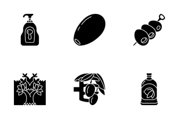 Aceituna Paquete de Iconos