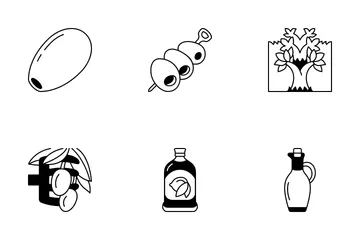 Aceituna Paquete de Iconos