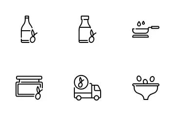 Aceituna Paquete de Iconos