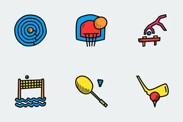 Olympic Doodles Icon Pack