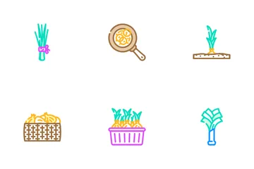 Onion White Red Food Vegetable Icon Pack
