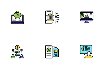 Online Banking Finance Icon Pack