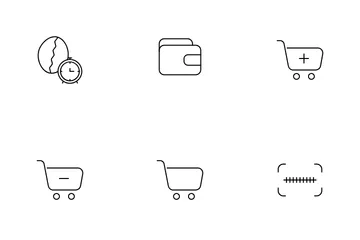 Online Coffee Shop Icon Pack