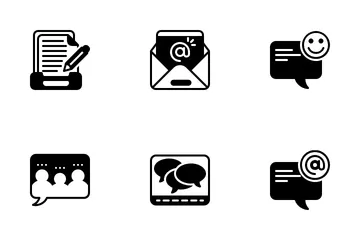 Online Communication Icon Pack