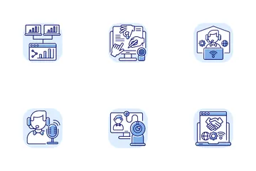 Online Conference Icon Pack