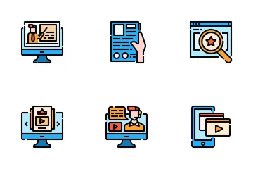 Online Course Icon Pack