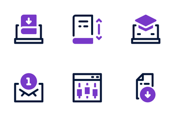 Online Courses Icon Pack