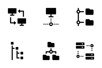 Online-Daten Symbolpack