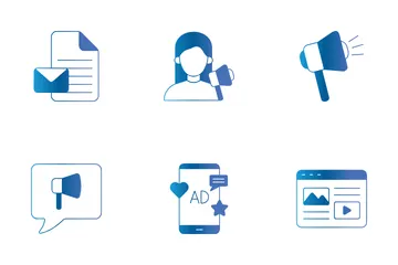 Online Digital Marketing Icon Pack