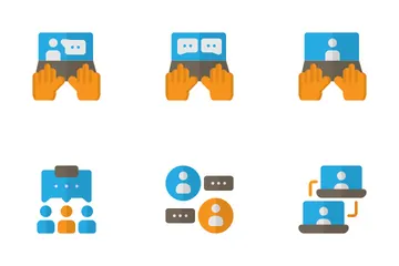 Online Discussion Icon Pack