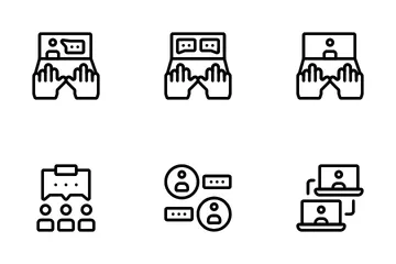 Online Discussion Icon Pack
