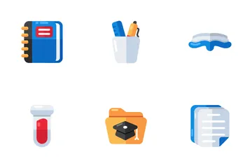 Online Education And School Icon Pack