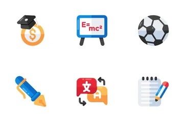 Online Education And School Icon Pack