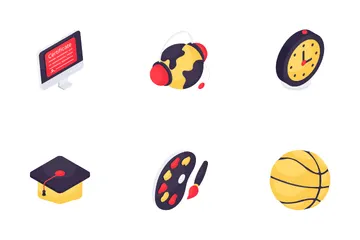 Online Education And School Icon Pack