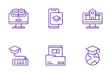 Online Education Icon Pack