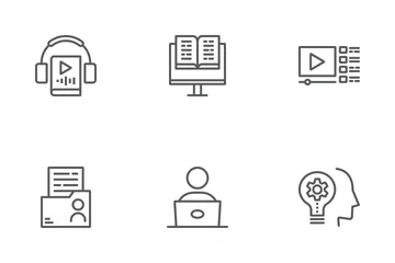 Online Education Icon Pack