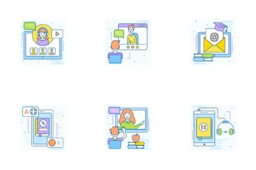 Online Education Icon Pack