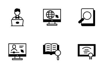 Online Education Icon Pack