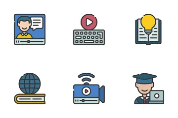 Online Education Icon Pack