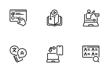 Online Education Icon Pack