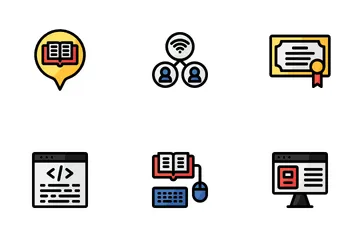 Online Education Icon Pack